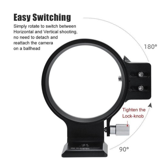Rotatable Lens Collar Mount Plate LS-75